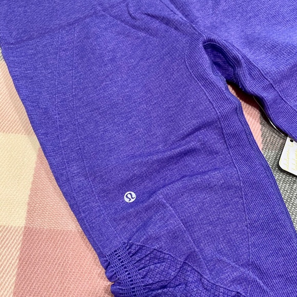 NWT Lululemon In The Flow Crop II Heathered Purple - Picture 9 of 10
